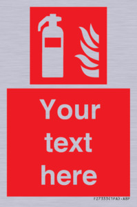 Custom Fire extinguisher Sign